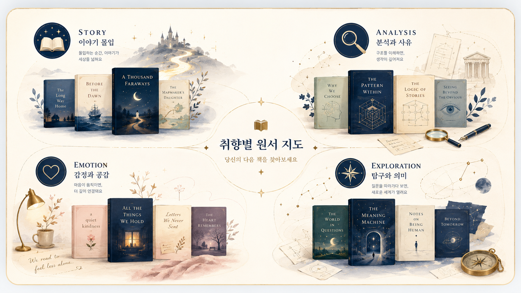 취향별 원서 지도 이미지